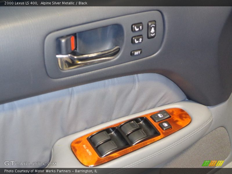 Alpine Silver Metallic / Black 2000 Lexus LS 400