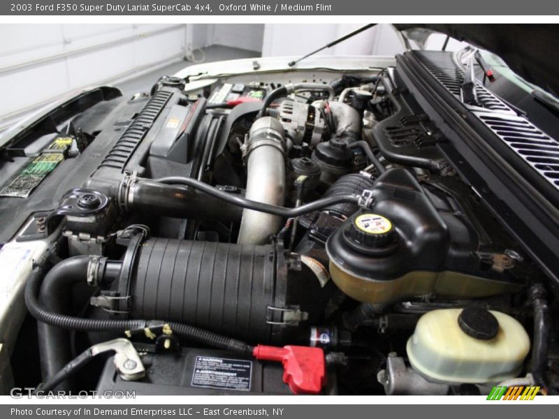 Oxford White / Medium Flint 2003 Ford F350 Super Duty Lariat SuperCab 4x4