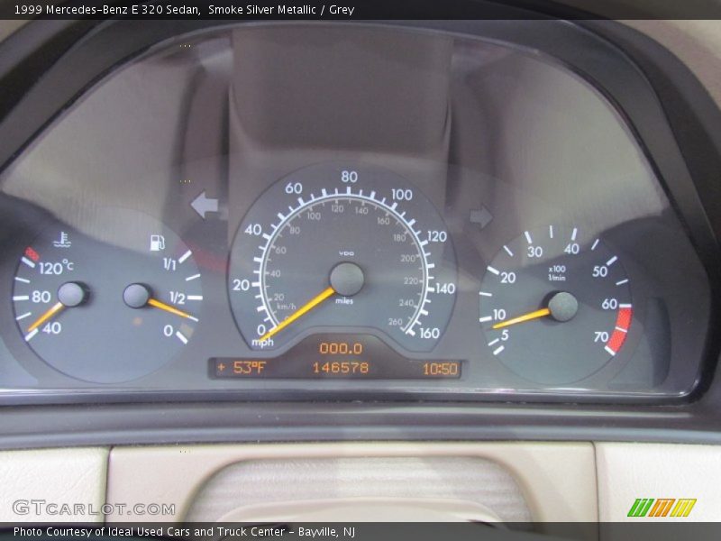 Smoke Silver Metallic / Grey 1999 Mercedes-Benz E 320 Sedan