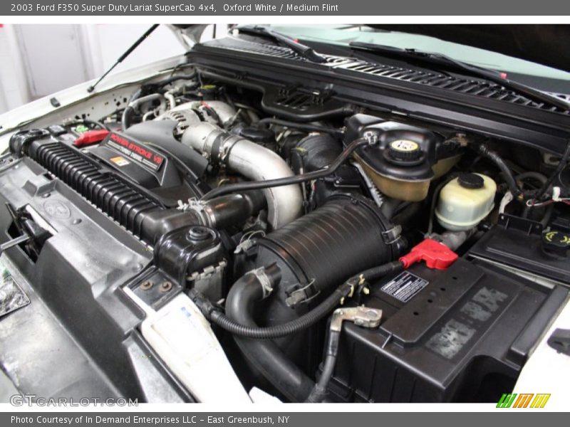 Oxford White / Medium Flint 2003 Ford F350 Super Duty Lariat SuperCab 4x4