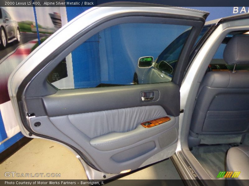 Alpine Silver Metallic / Black 2000 Lexus LS 400