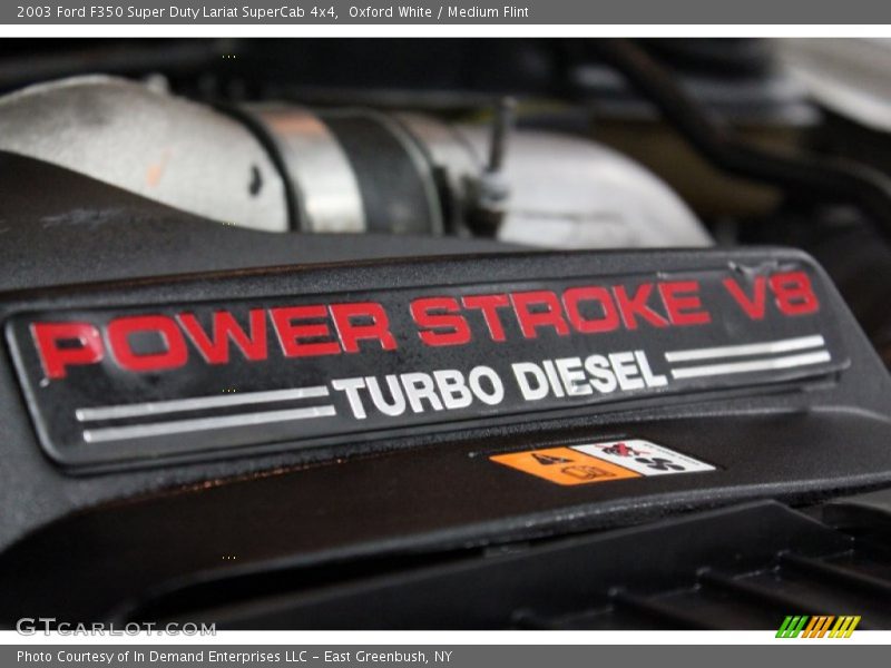 Oxford White / Medium Flint 2003 Ford F350 Super Duty Lariat SuperCab 4x4