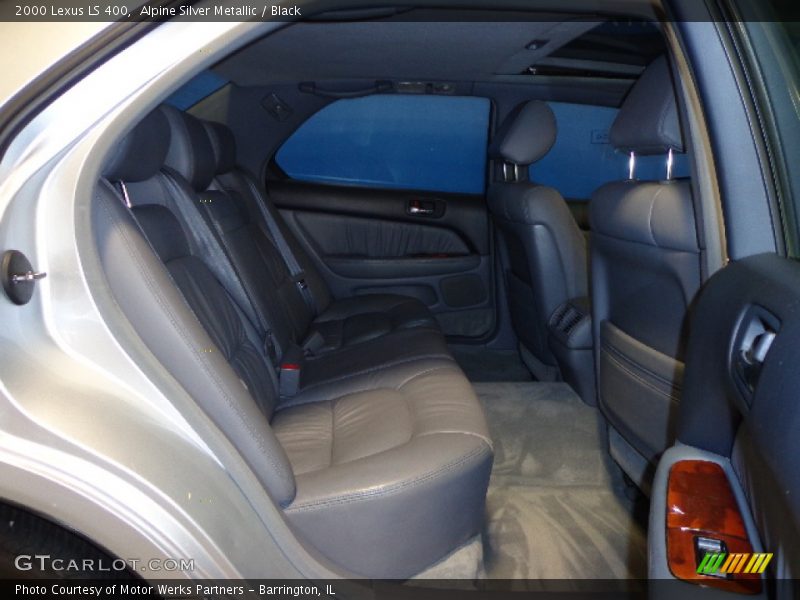 Alpine Silver Metallic / Black 2000 Lexus LS 400
