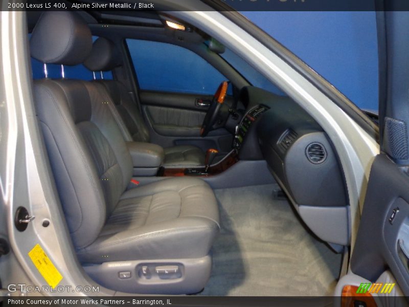 Alpine Silver Metallic / Black 2000 Lexus LS 400