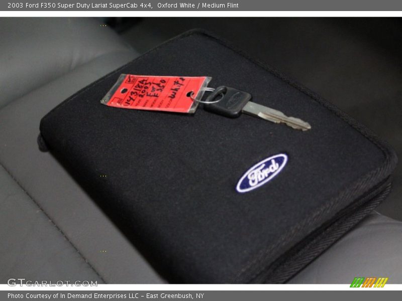 Oxford White / Medium Flint 2003 Ford F350 Super Duty Lariat SuperCab 4x4