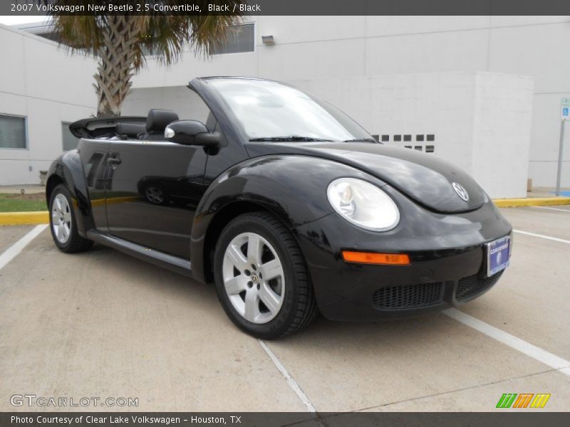 Black / Black 2007 Volkswagen New Beetle 2.5 Convertible