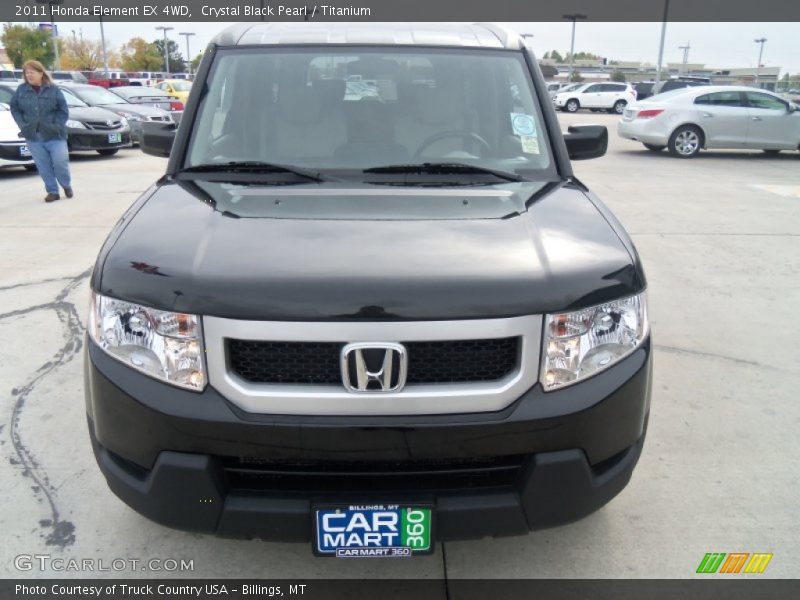 Crystal Black Pearl / Titanium 2011 Honda Element EX 4WD
