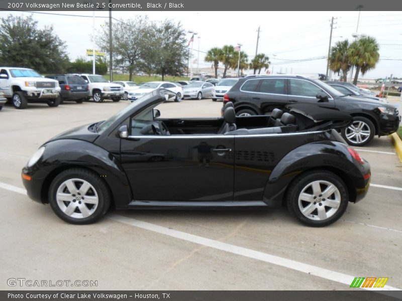 Black / Black 2007 Volkswagen New Beetle 2.5 Convertible