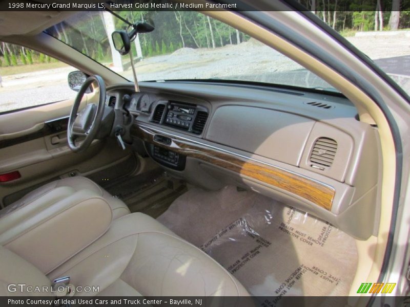 Harvest Gold Metallic / Medium Parchment 1998 Mercury Grand Marquis LS