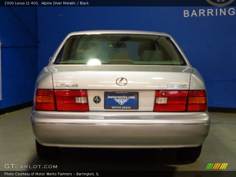 Alpine Silver Metallic / Black 2000 Lexus LS 400