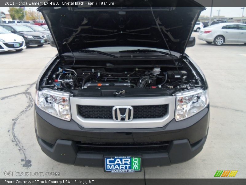 Crystal Black Pearl / Titanium 2011 Honda Element EX 4WD