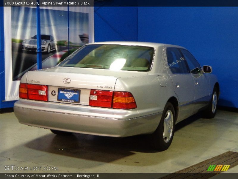 Alpine Silver Metallic / Black 2000 Lexus LS 400