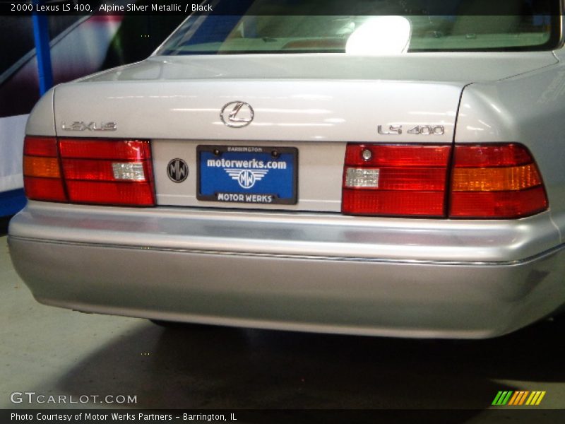 Alpine Silver Metallic / Black 2000 Lexus LS 400