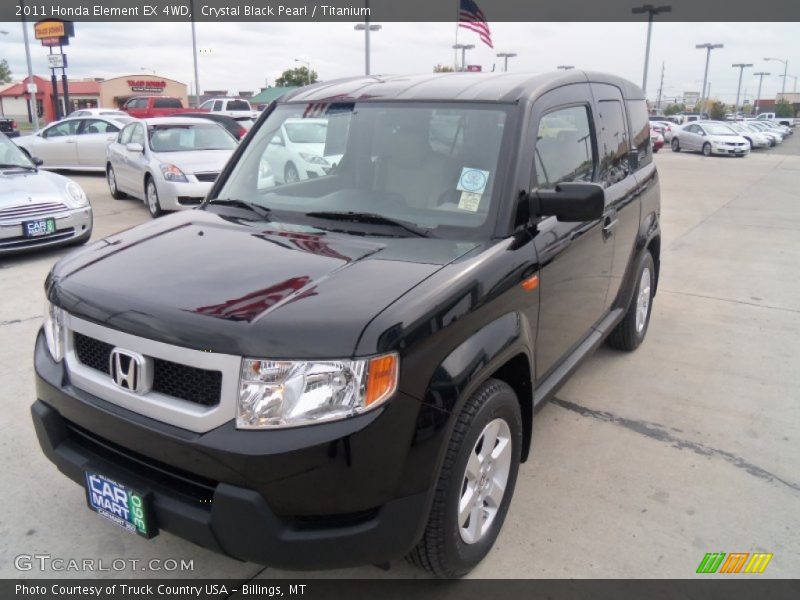 Crystal Black Pearl / Titanium 2011 Honda Element EX 4WD