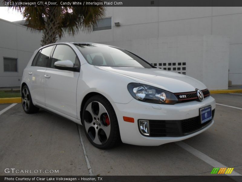 Candy White / Interlagos Plaid Cloth 2013 Volkswagen GTI 4 Door