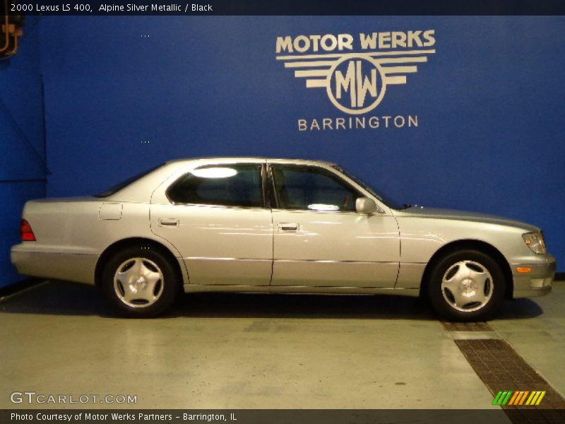 Alpine Silver Metallic / Black 2000 Lexus LS 400