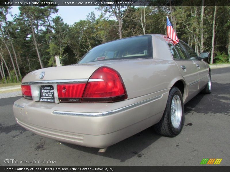 Harvest Gold Metallic / Medium Parchment 1998 Mercury Grand Marquis LS