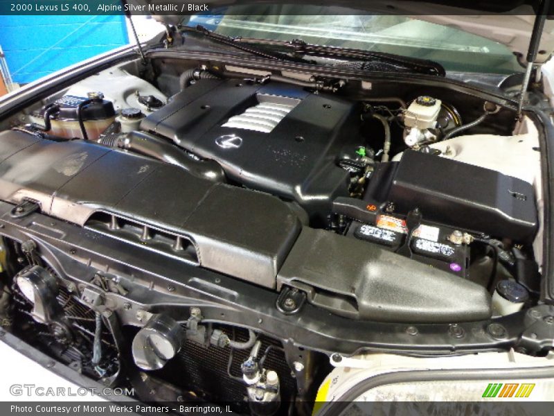 Alpine Silver Metallic / Black 2000 Lexus LS 400