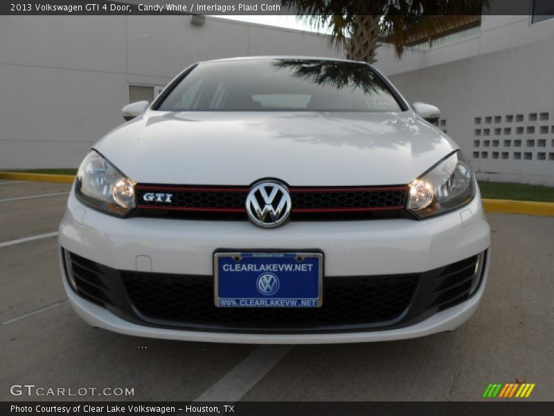 Candy White / Interlagos Plaid Cloth 2013 Volkswagen GTI 4 Door