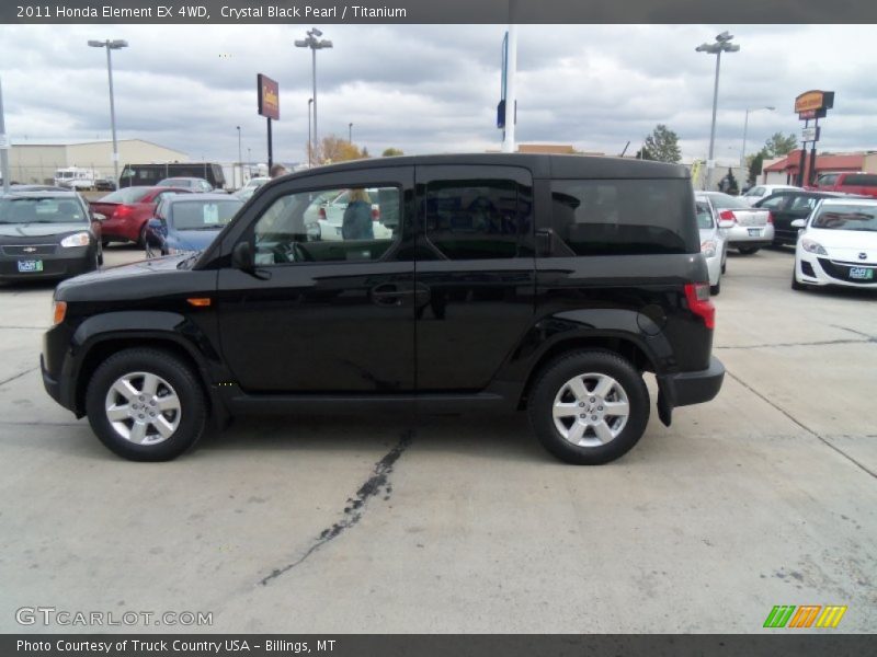Crystal Black Pearl / Titanium 2011 Honda Element EX 4WD