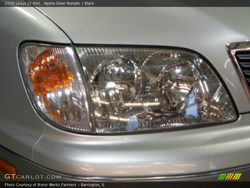 Alpine Silver Metallic / Black 2000 Lexus LS 400