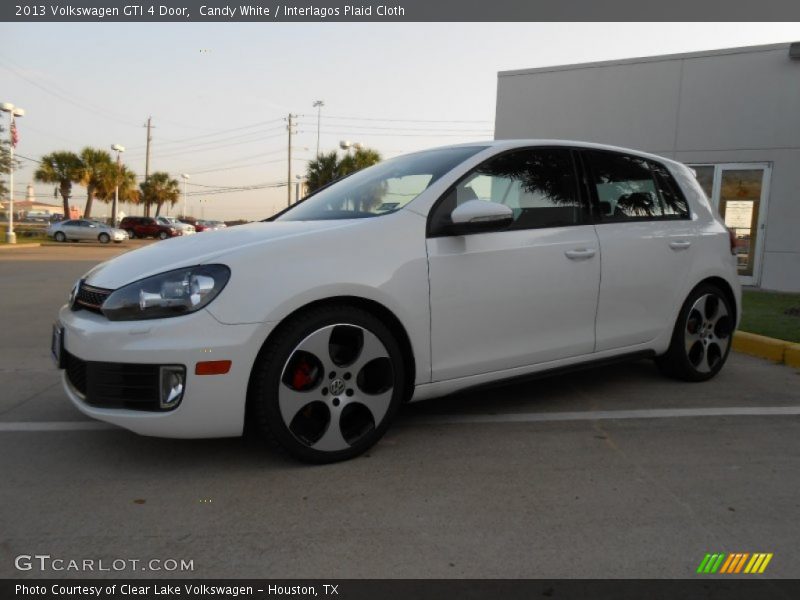 Candy White / Interlagos Plaid Cloth 2013 Volkswagen GTI 4 Door