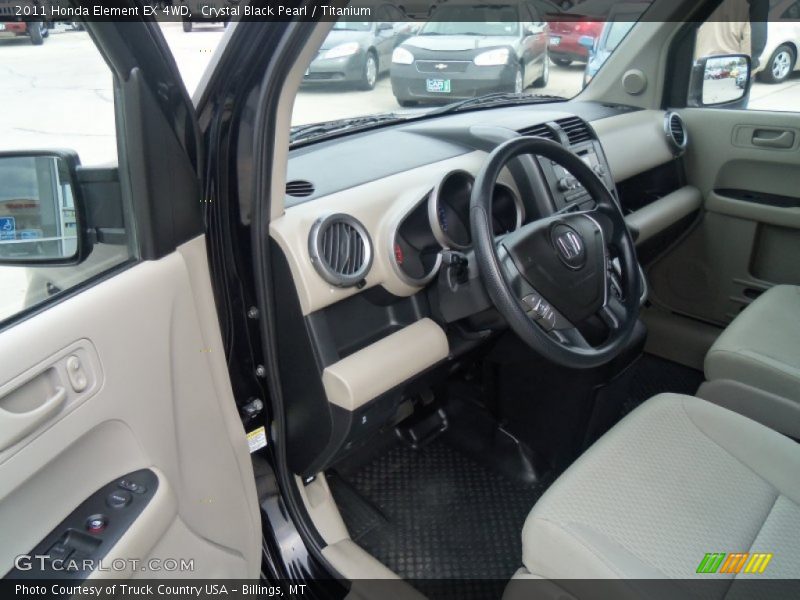 Crystal Black Pearl / Titanium 2011 Honda Element EX 4WD