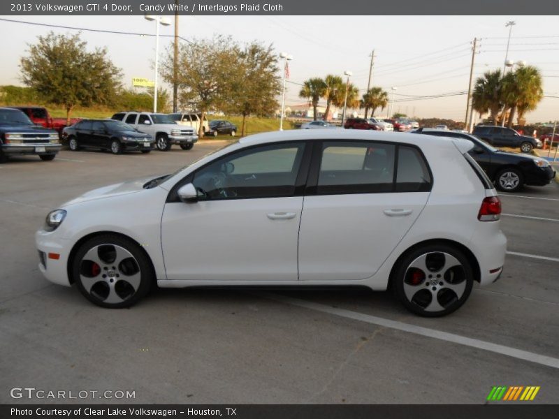 Candy White / Interlagos Plaid Cloth 2013 Volkswagen GTI 4 Door