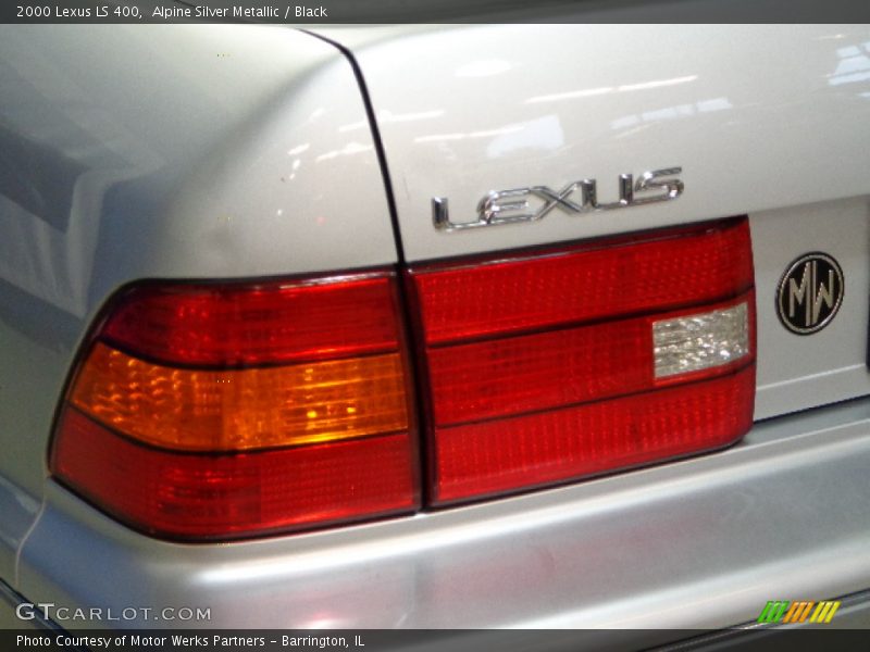 Alpine Silver Metallic / Black 2000 Lexus LS 400