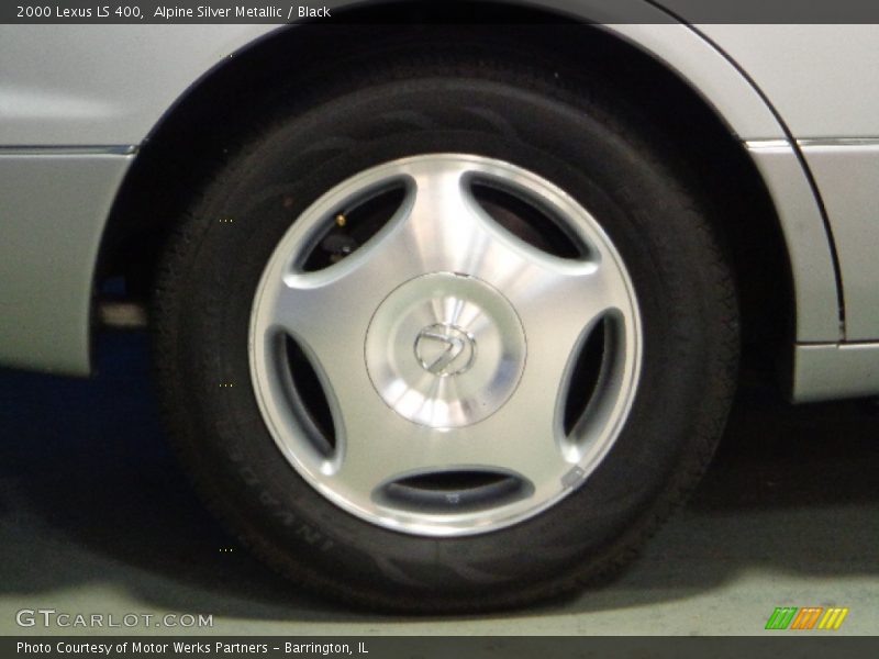 Alpine Silver Metallic / Black 2000 Lexus LS 400