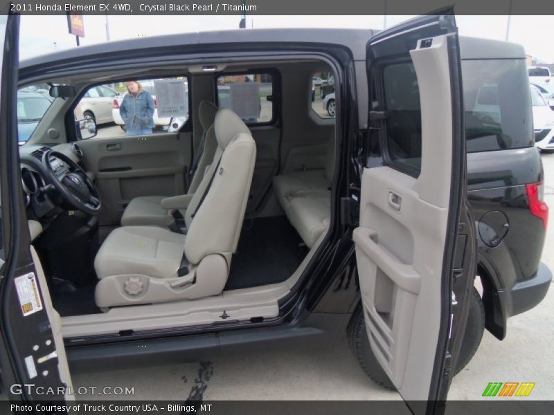 Crystal Black Pearl / Titanium 2011 Honda Element EX 4WD