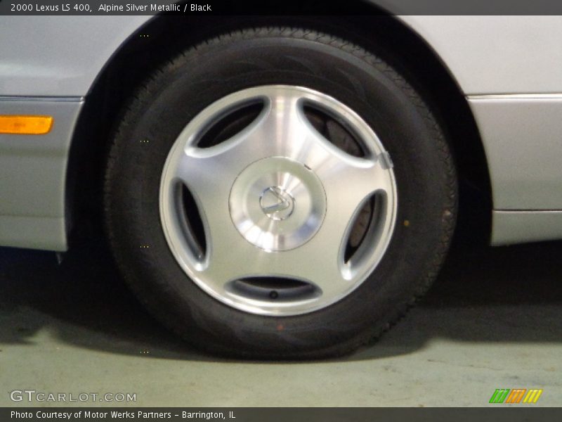 Alpine Silver Metallic / Black 2000 Lexus LS 400