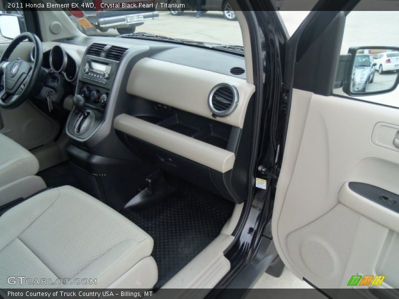 Crystal Black Pearl / Titanium 2011 Honda Element EX 4WD