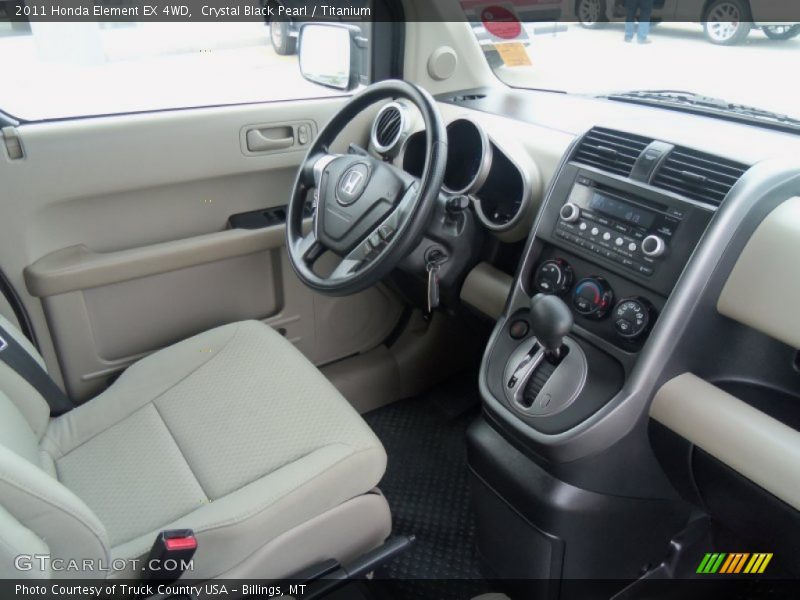 Crystal Black Pearl / Titanium 2011 Honda Element EX 4WD