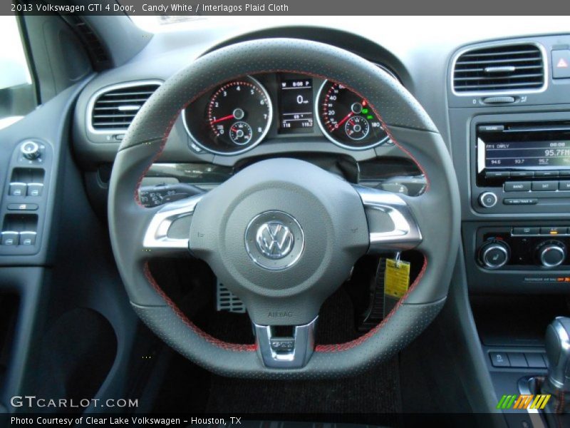 Candy White / Interlagos Plaid Cloth 2013 Volkswagen GTI 4 Door