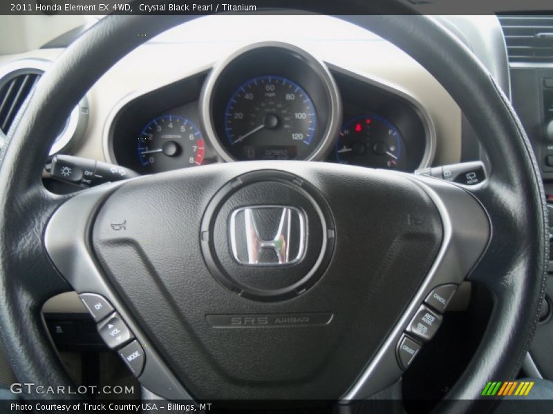 Crystal Black Pearl / Titanium 2011 Honda Element EX 4WD