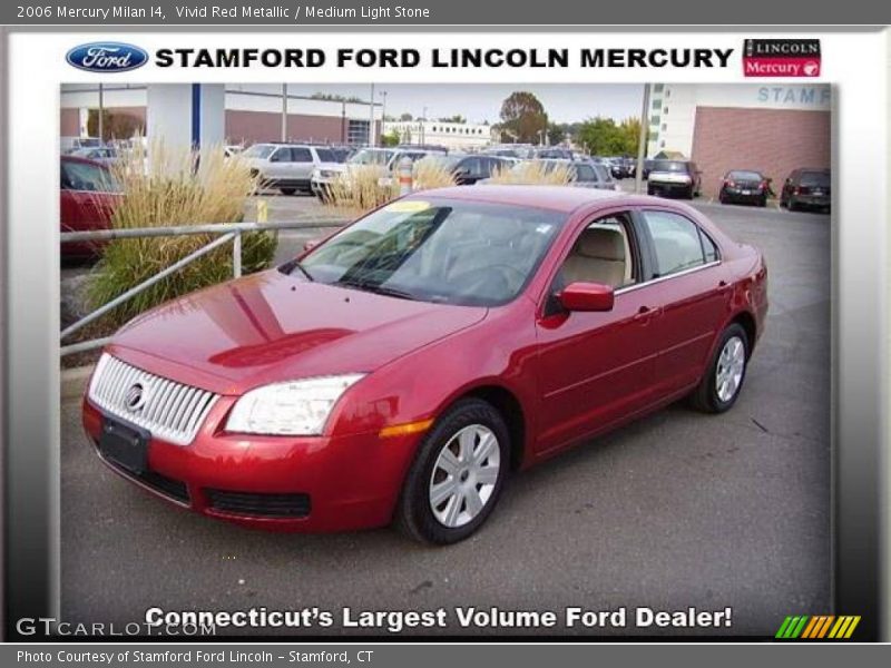 Vivid Red Metallic / Medium Light Stone 2006 Mercury Milan I4