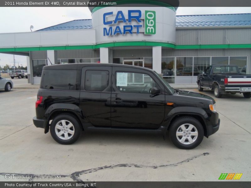 Crystal Black Pearl / Titanium 2011 Honda Element EX 4WD