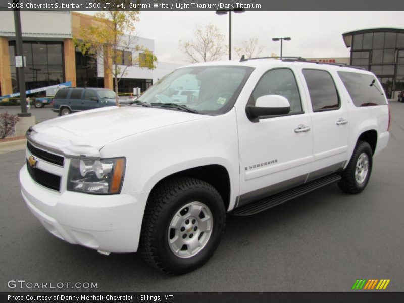Summit White / Light Titanium/Dark Titanium 2008 Chevrolet Suburban 1500 LT 4x4