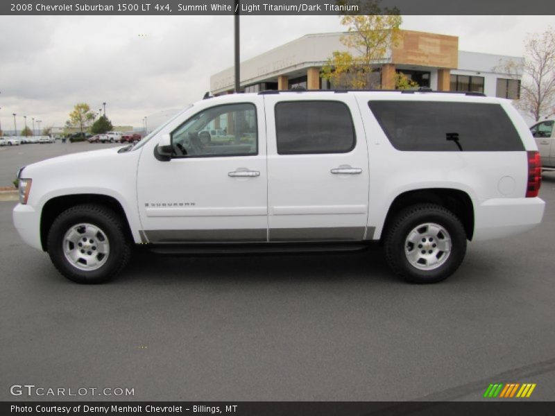 Summit White / Light Titanium/Dark Titanium 2008 Chevrolet Suburban 1500 LT 4x4