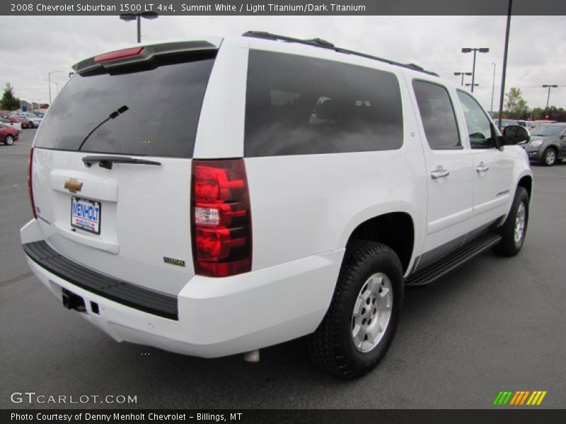 Summit White / Light Titanium/Dark Titanium 2008 Chevrolet Suburban 1500 LT 4x4
