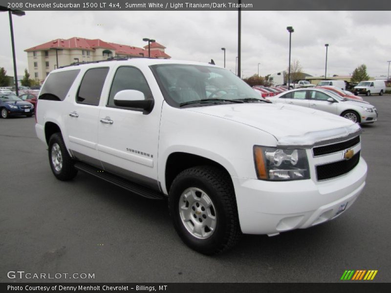 Summit White / Light Titanium/Dark Titanium 2008 Chevrolet Suburban 1500 LT 4x4