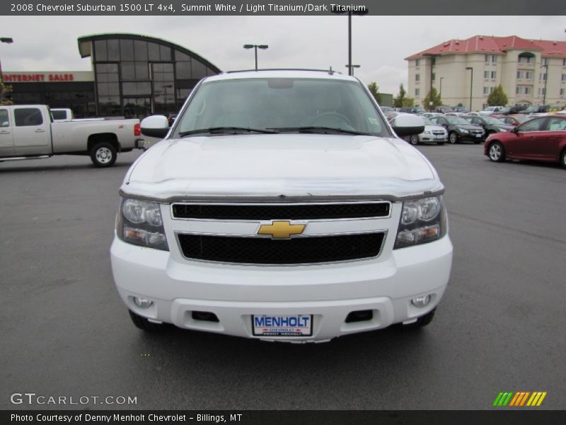 Summit White / Light Titanium/Dark Titanium 2008 Chevrolet Suburban 1500 LT 4x4