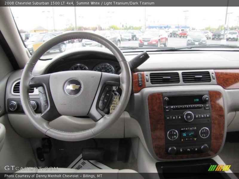 Summit White / Light Titanium/Dark Titanium 2008 Chevrolet Suburban 1500 LT 4x4