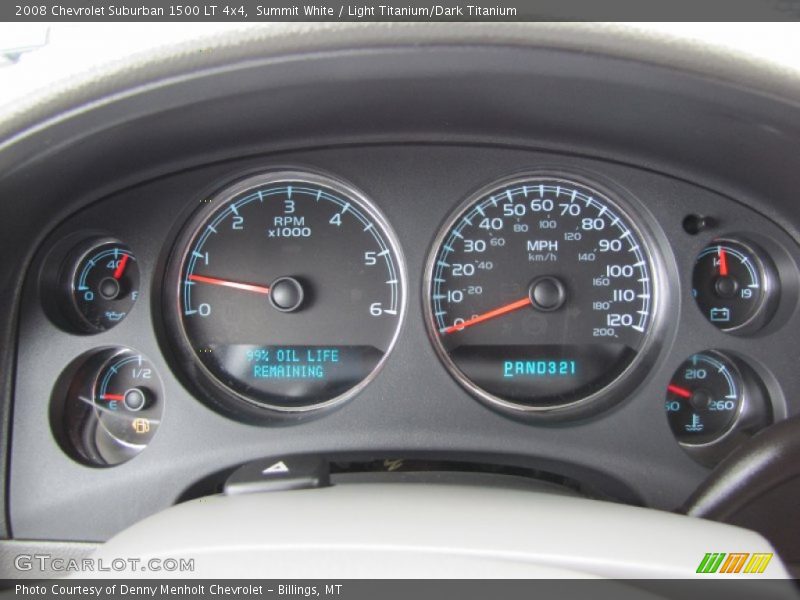 Summit White / Light Titanium/Dark Titanium 2008 Chevrolet Suburban 1500 LT 4x4