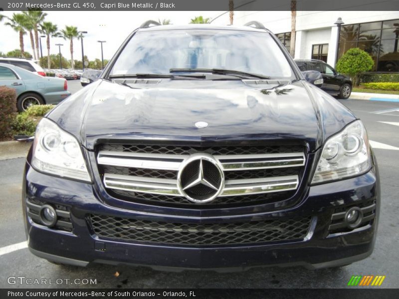 Capri Blue Metallic / Black 2007 Mercedes-Benz GL 450