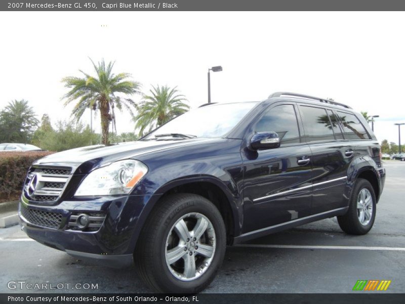 Capri Blue Metallic / Black 2007 Mercedes-Benz GL 450