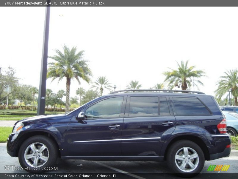Capri Blue Metallic / Black 2007 Mercedes-Benz GL 450