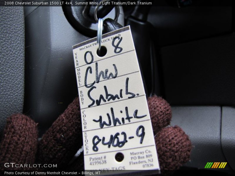 Summit White / Light Titanium/Dark Titanium 2008 Chevrolet Suburban 1500 LT 4x4