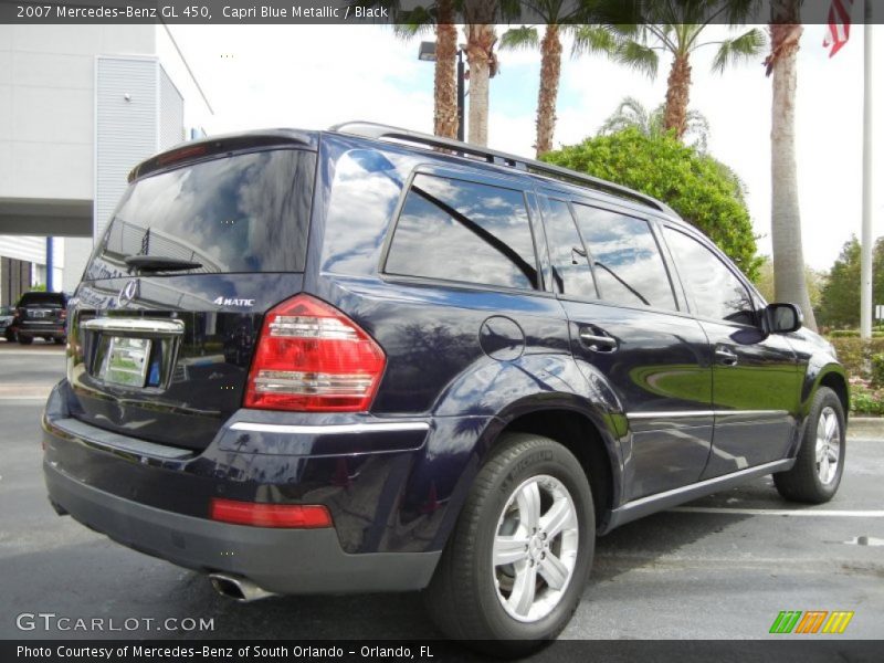Capri Blue Metallic / Black 2007 Mercedes-Benz GL 450